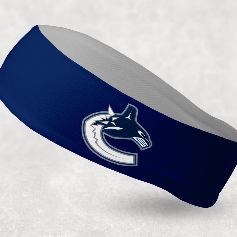 2 Pack - NEW - Reversible Vancouver Canucks Headband